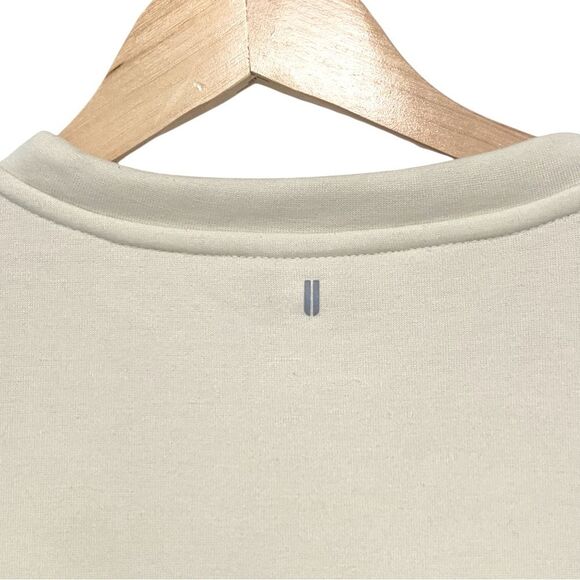 NOBULL Cream Crew Fleece Lined Sweatshirt Sz Large - Picture 5 of 12